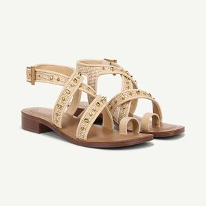 Franco Sarto Ina 2 Sandals in Natural Raffia